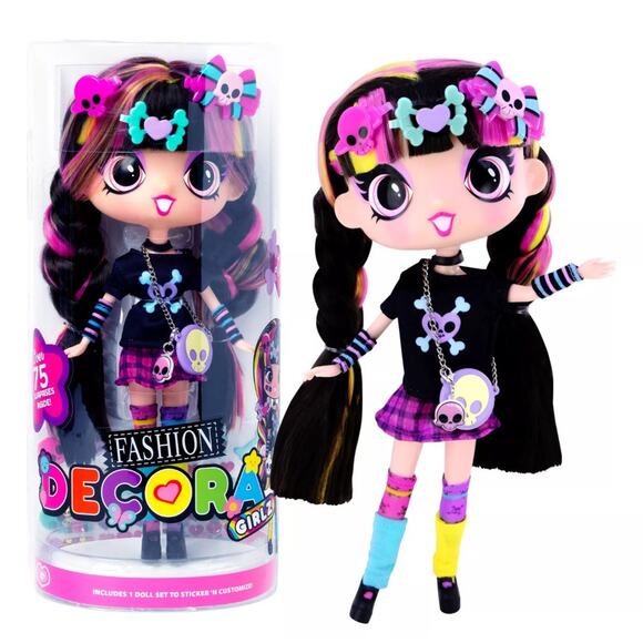 Decora Girlz 11" Sticker N Style Fashion Doll - Luna BRAND NEW - Picture 1 of 4